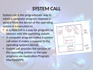 System Calls in Operating Systems (SC in OS) | PPTX