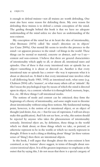 The Objects Of Thought 1st Edition Tim Crane | PDF