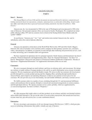 Amazon Annual Report | PDF