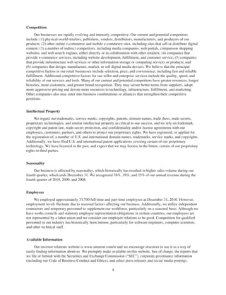 Amazon Annual Report | PDF