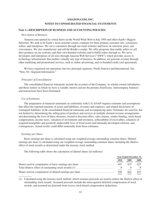 Amazon Annual Report | PDF