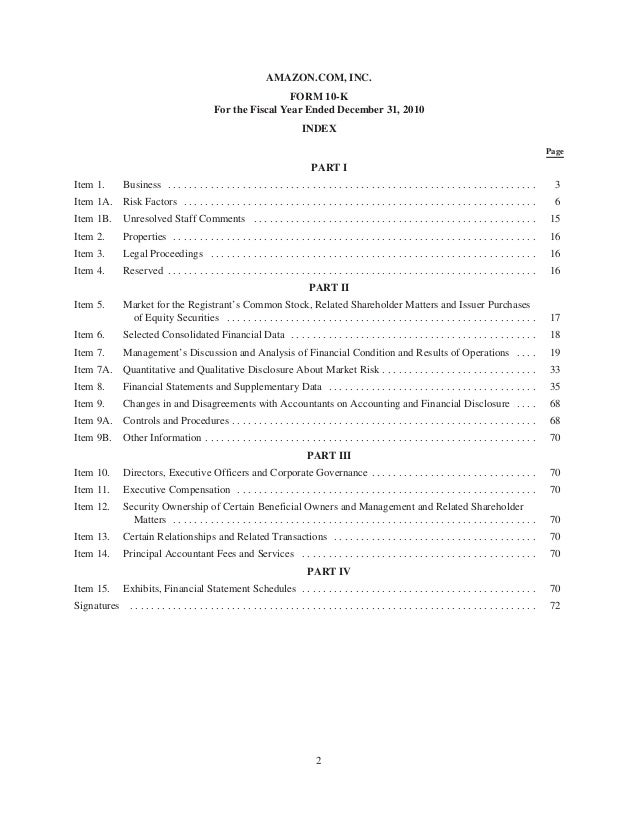 Amazon Annual Report Amazon annual report