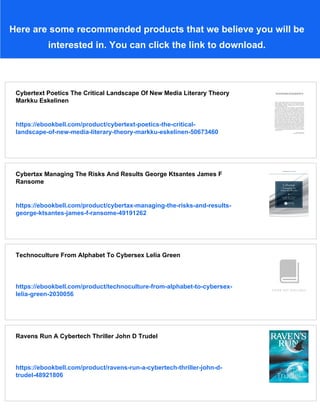 Cybertext Cybertext Poetics The Critical Landscape Of New Media Literary Theory ...