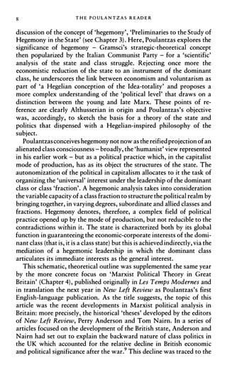 The Poulantzas Reader Marxism Law And The State Nicos Poulantzas | PDF