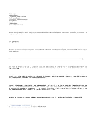 D Leech Questionnaires