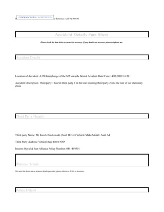 D Leech Questionnaires