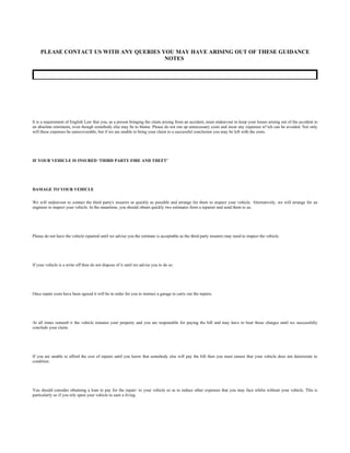 D Leech Questionnaires