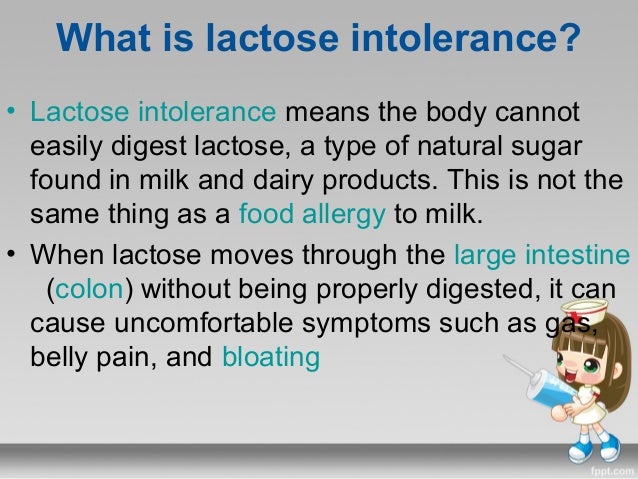 lactose intolerance
