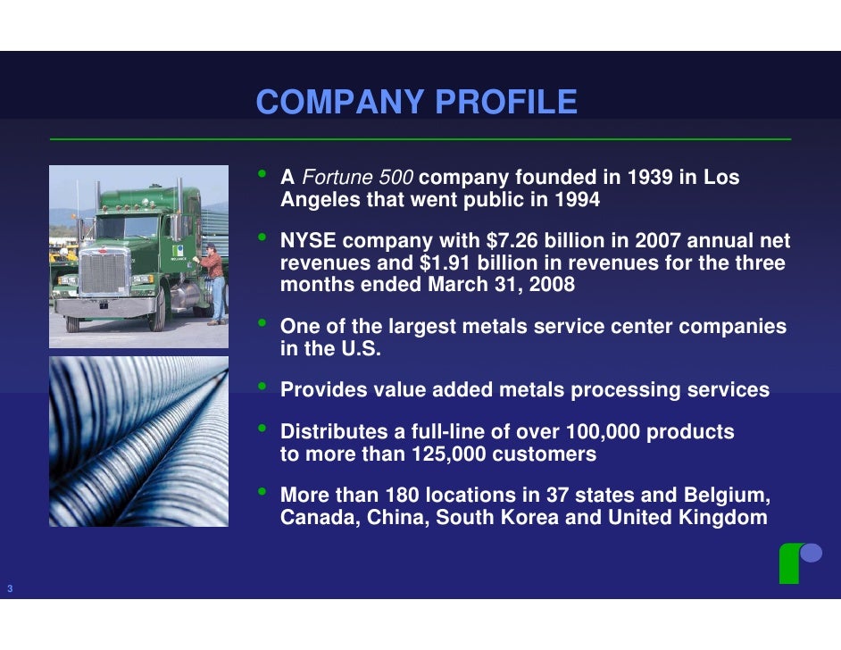 reliance steel & aluminum 2008_AnnualShareholder_Presentation