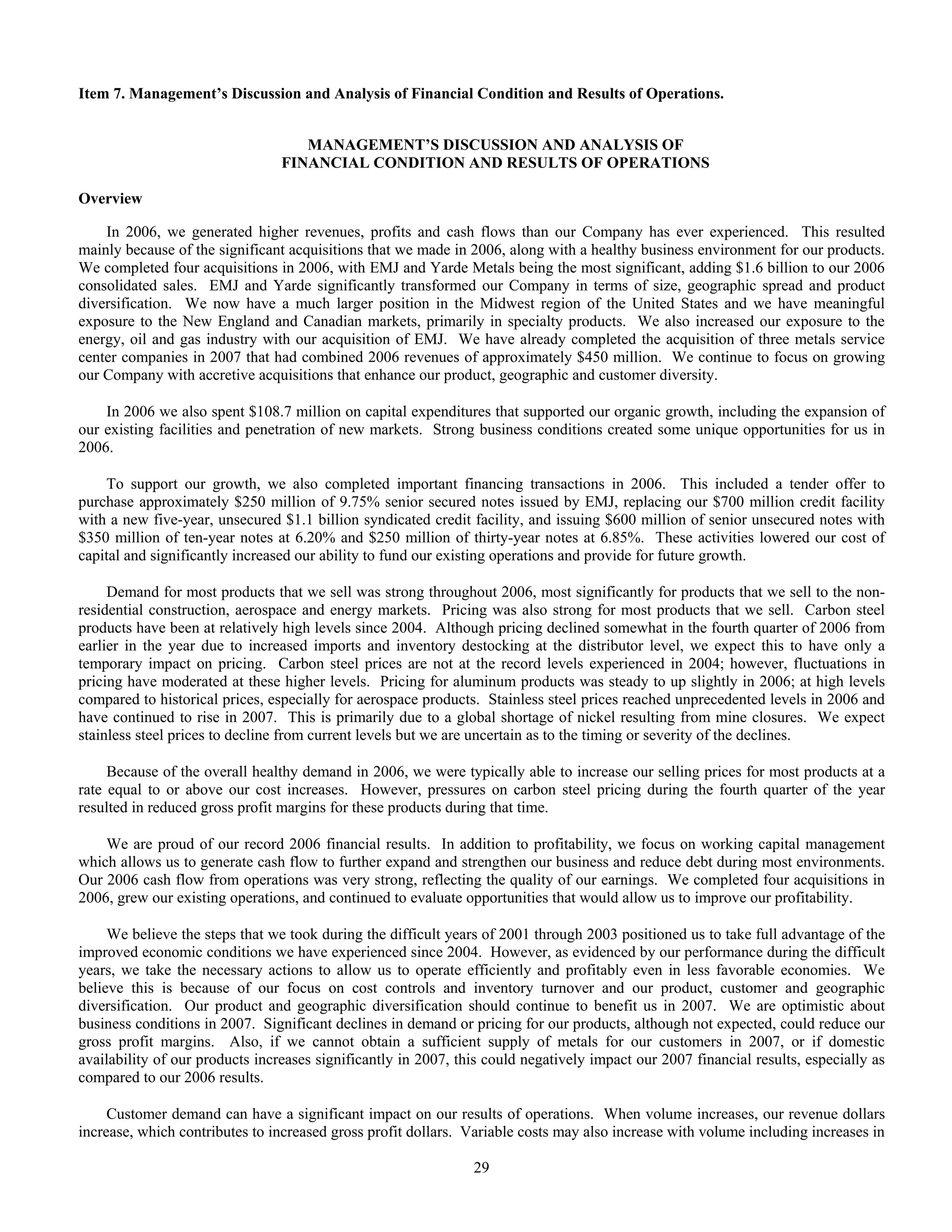 reliance steel & aluminum 2006_Form_10K