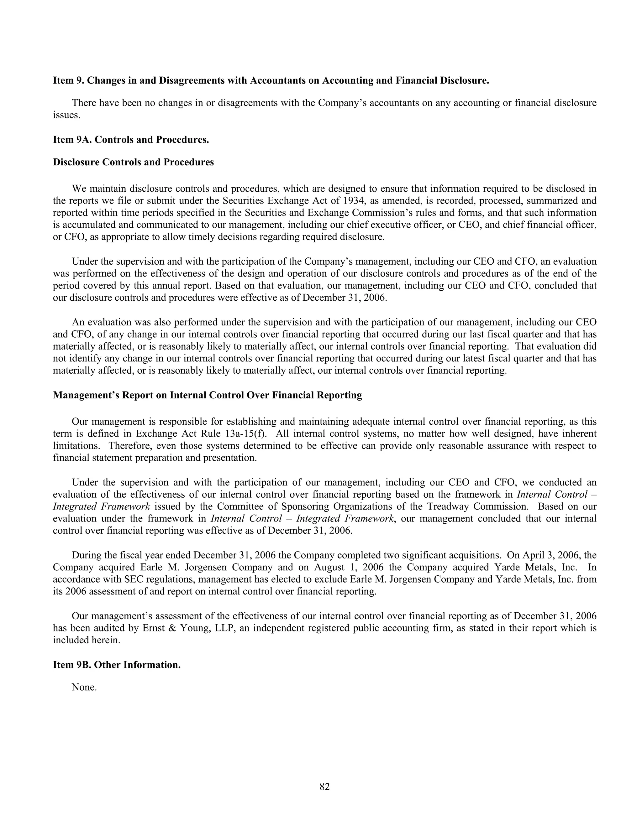 reliance steel & aluminum 2006_Form_10K