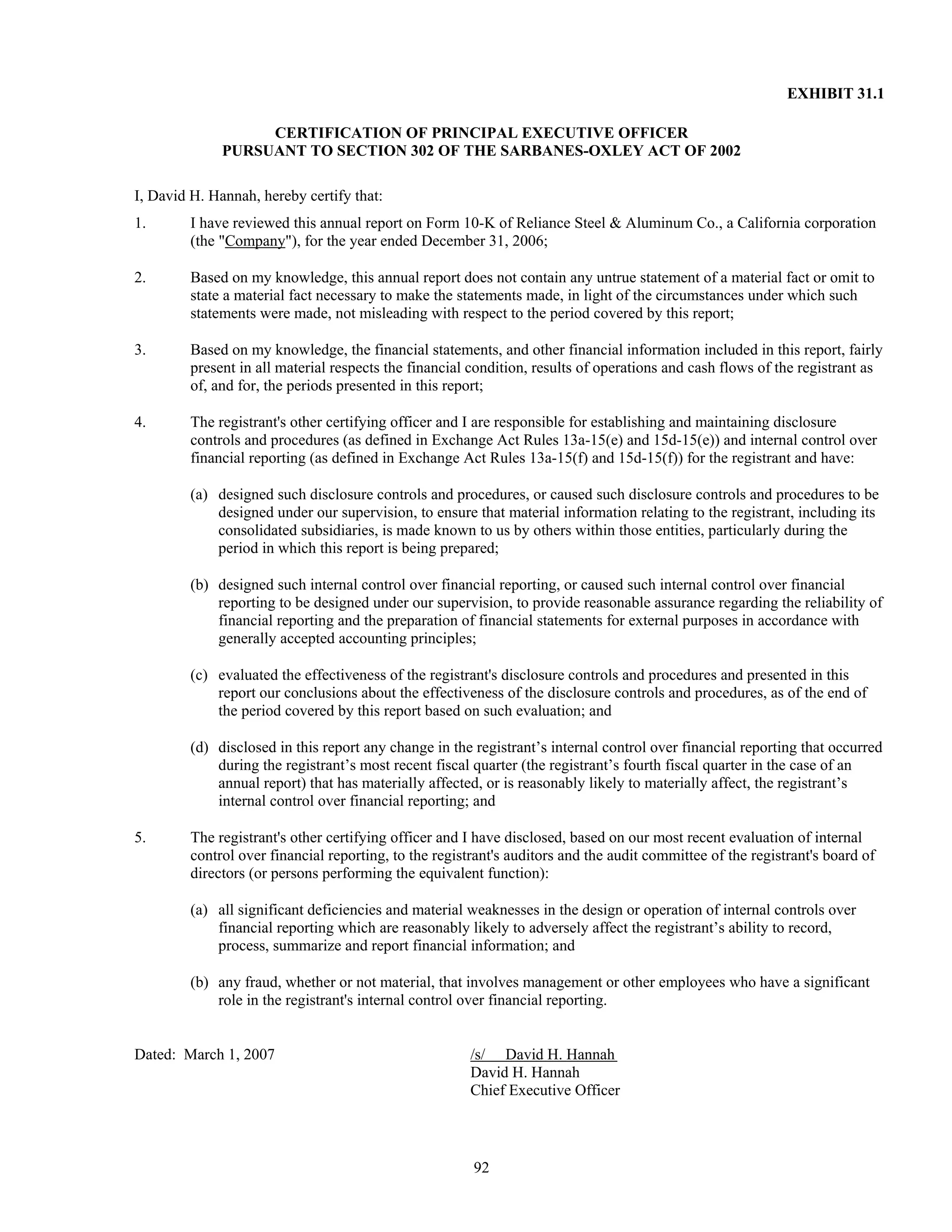 reliance steel & aluminum 2006_Form_10K