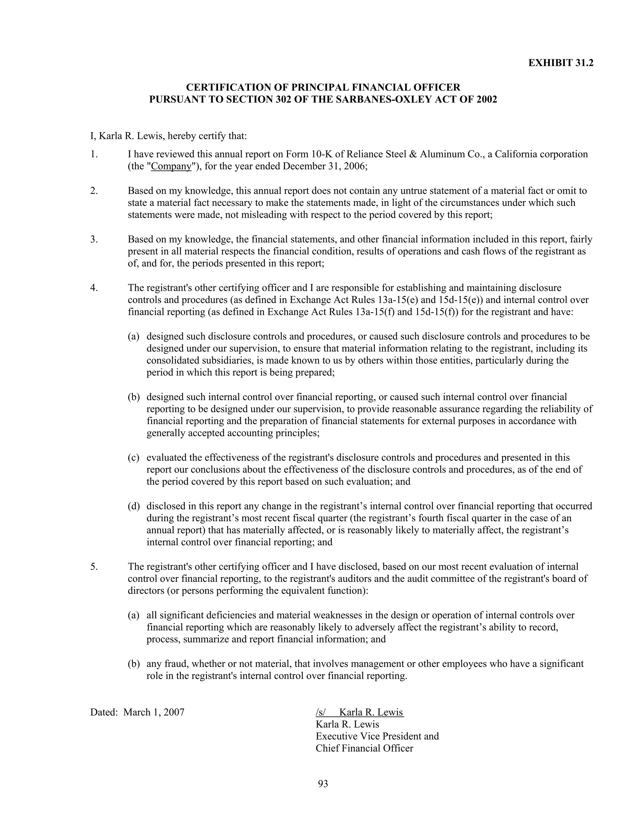 reliance steel & aluminum 2006_Form_10K