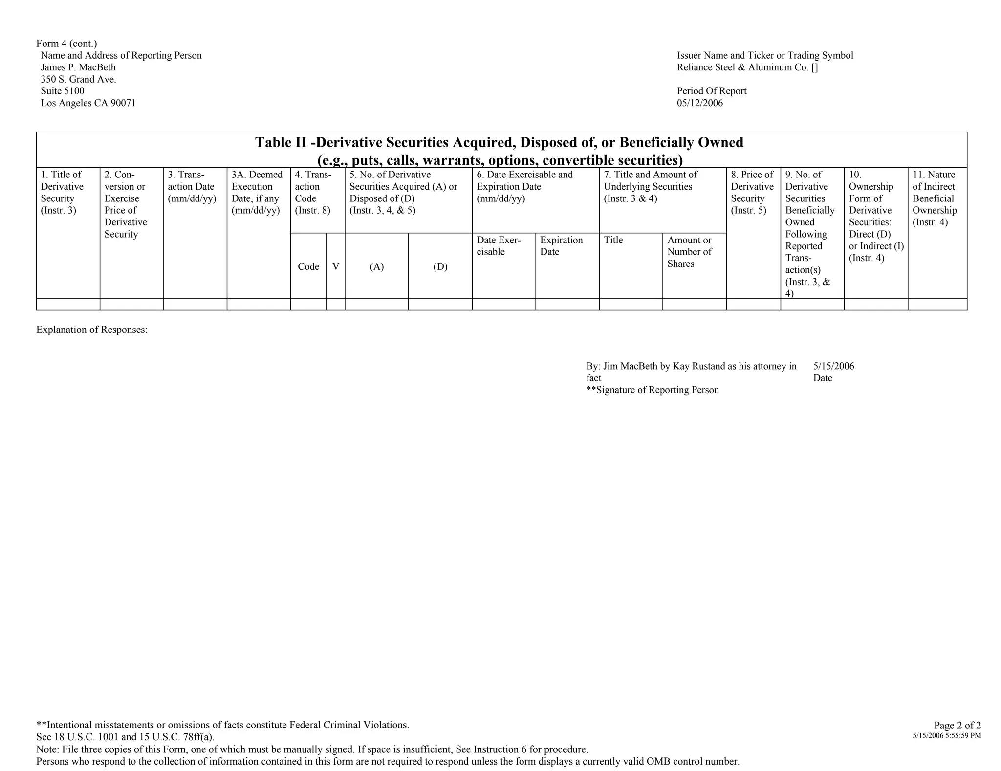 reliance steel & aluminum MacBeth_Form_4_5_12_06