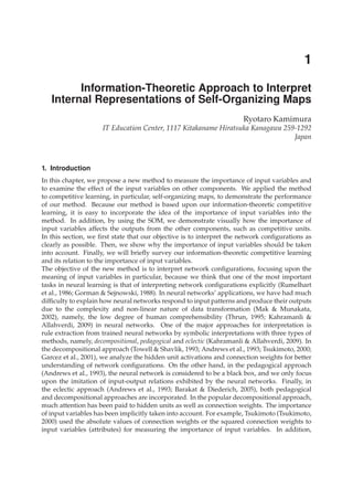 Self Organizing Maps Applications And Novel Algorithm Design Josphat ...