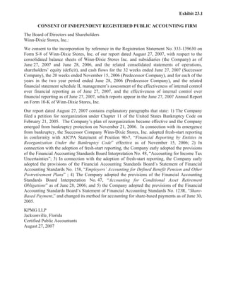 winn-dixie stores  2007_Annual_Report