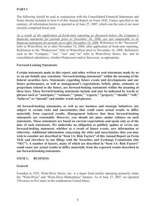 winn-dixie stores  2007_Annual_Report