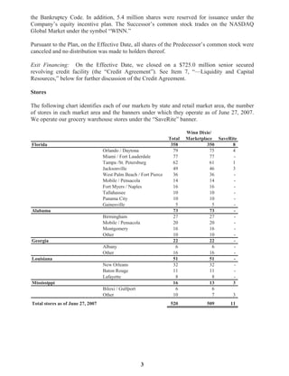 winn-dixie stores  2007_Annual_Report