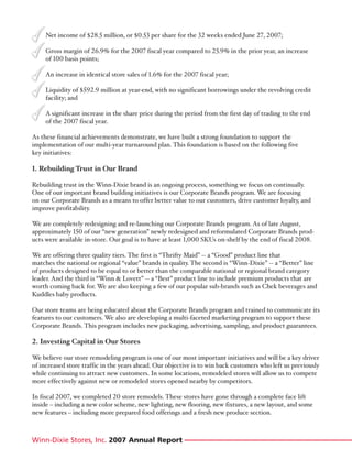 winn-dixie stores  2007_Annual_Report