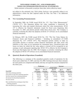 winn-dixie stores  2007_Annual_Report
