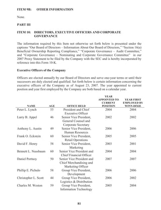 winn-dixie stores  2007_Annual_Report