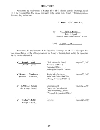 winn-dixie stores  2007_Annual_Report