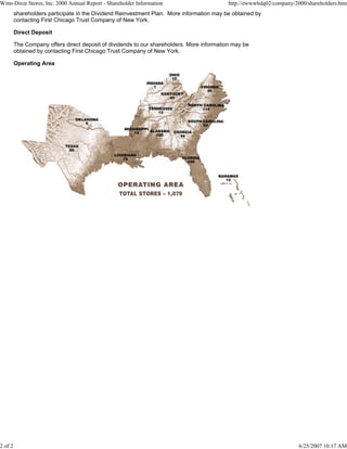 winn-dixie stores  2000_Annual_Report