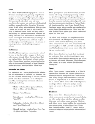 yahoo annual reports 2003