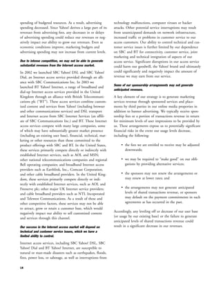 yahoo annual reports 2003