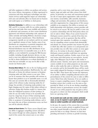 yahoo annual reports 2003