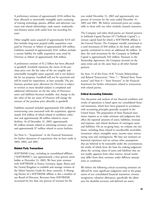 yahoo annual reports 2003