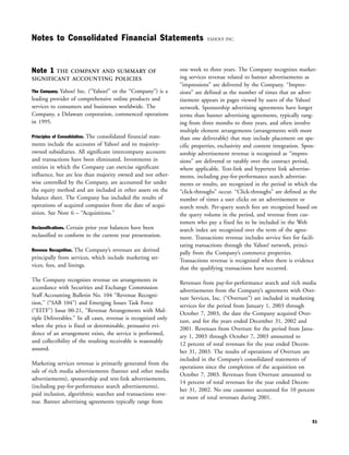 yahoo annual reports 2003