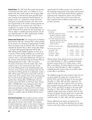 yahoo annual reports 2003