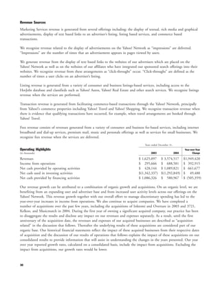 yahoo annual reports 2004