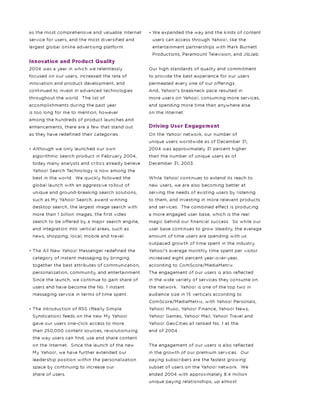 yahoo annual reports 2004
