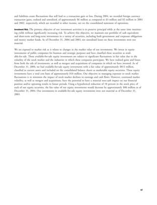 yahoo annual reports 2004