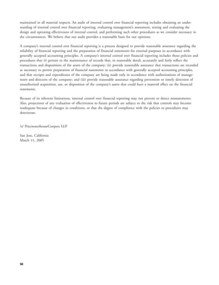 yahoo annual reports 2004