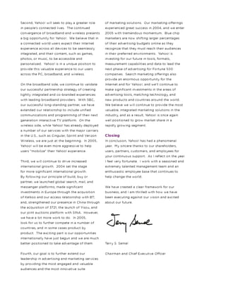 yahoo annual reports 2004