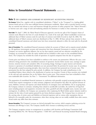 yahoo annual reports 2004