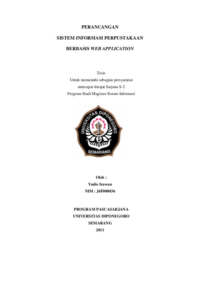 Contoh Proposal Sistem Informasi Perpustakaan Berbasis Web Temukan Contoh