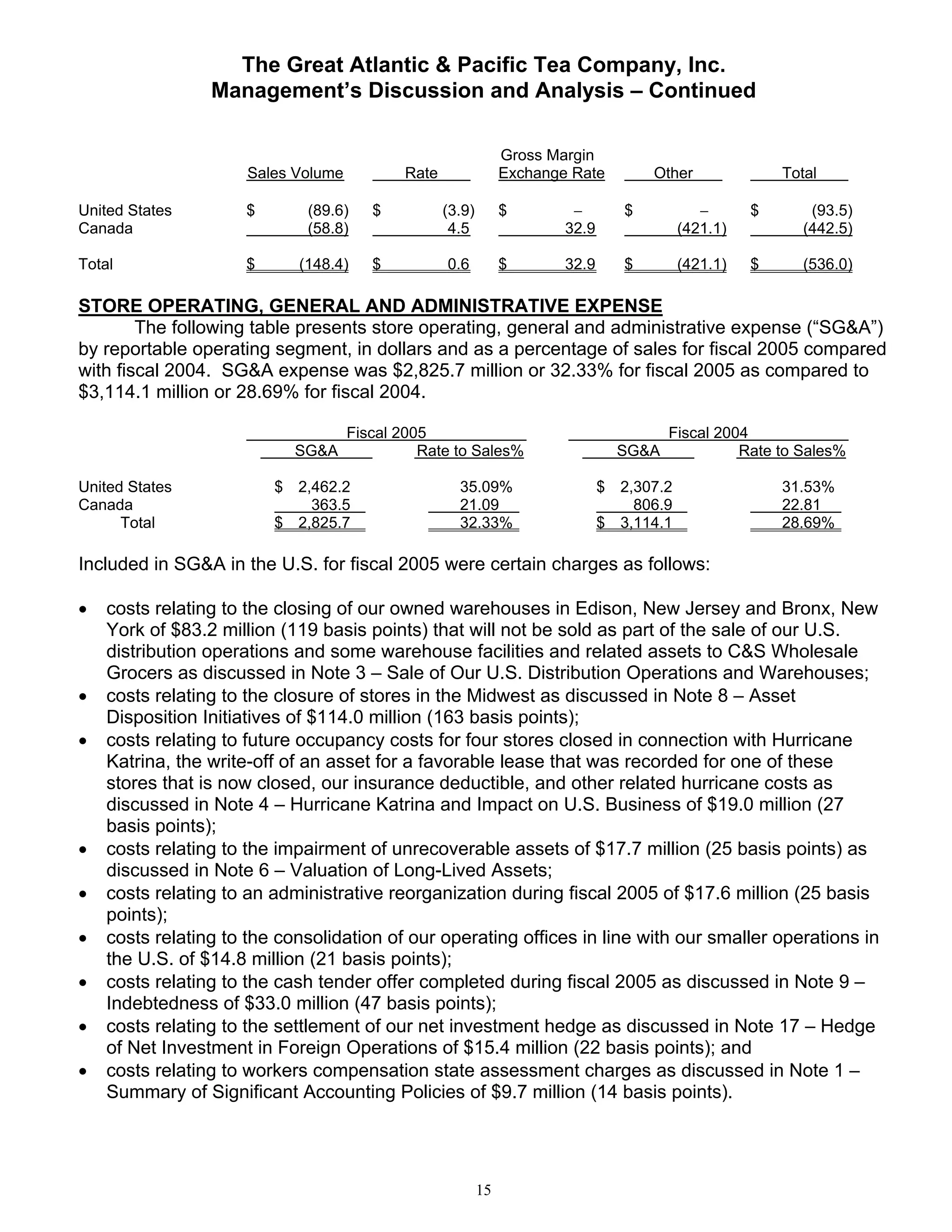 great atlantic & pacific tea Annual_Report_2005