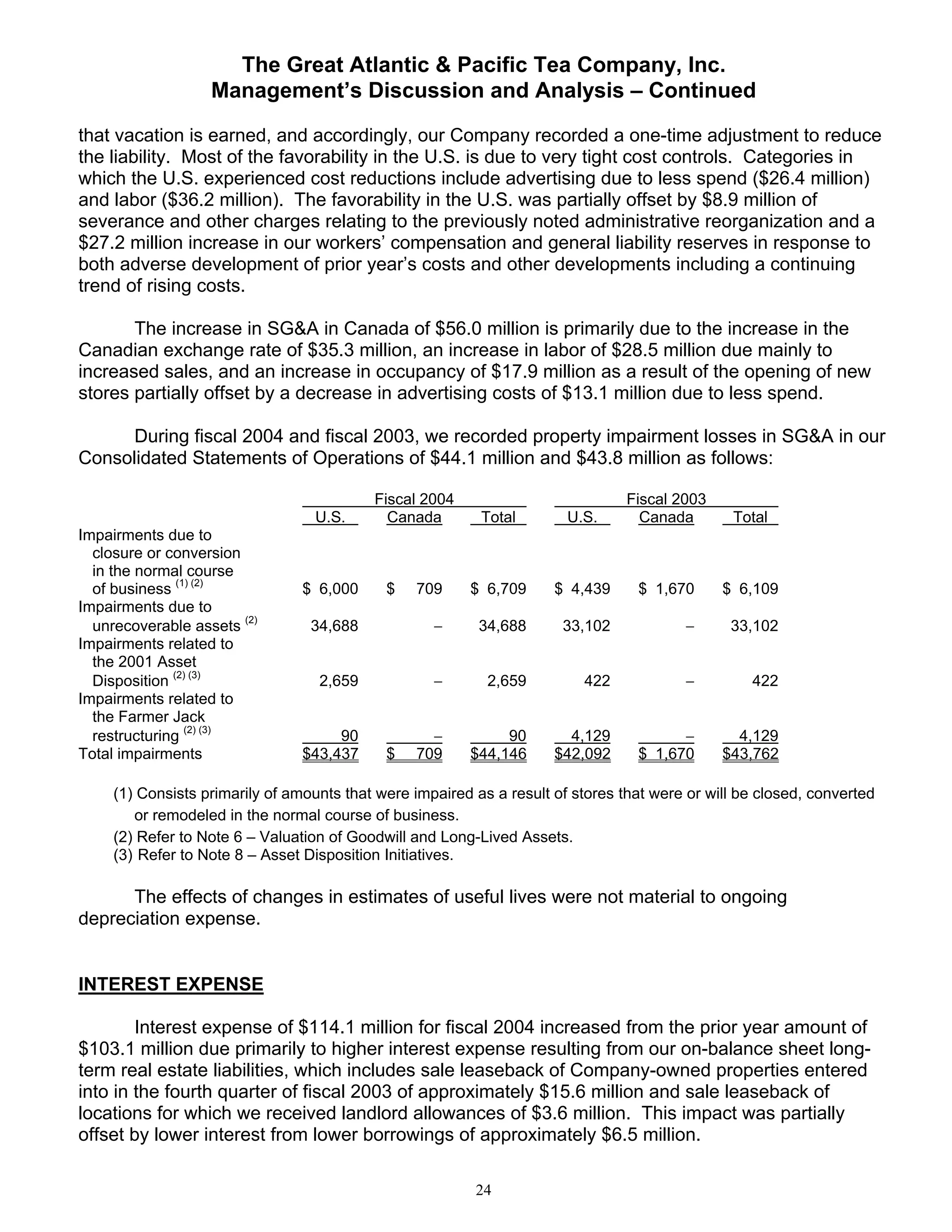 great atlantic & pacific tea Annual_Report_2005