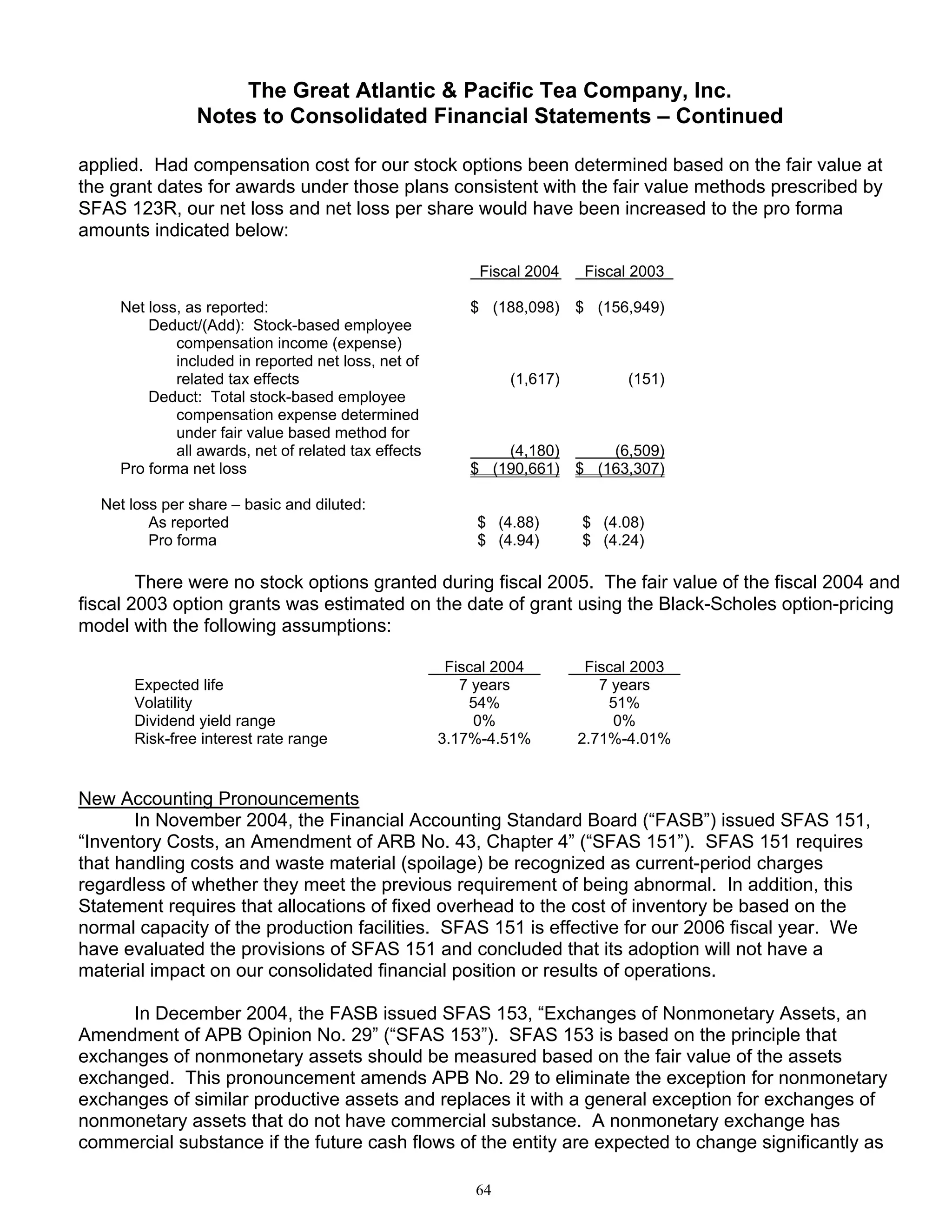 great atlantic & pacific tea Annual_Report_2005