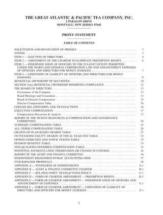 great atlantic & pacific tea 2006_proxy