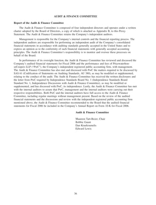 great atlantic & pacific tea 2006_proxy