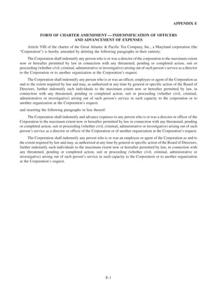 great atlantic & pacific tea 2006_proxy