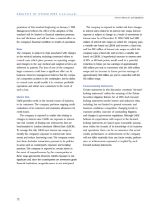 owens & minor  1999ar