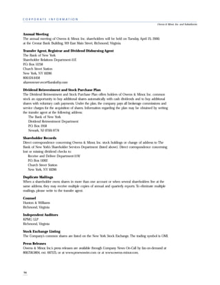 owens & minor  1999ar