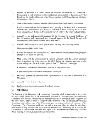 owens & minor GOVERNANCE