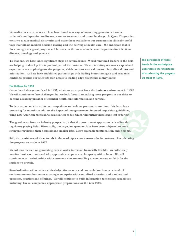 quest diagnostics 97annualreport quest diagnostics requisition form